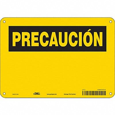 Safety Sign 7 in x 10 in Polyethylene