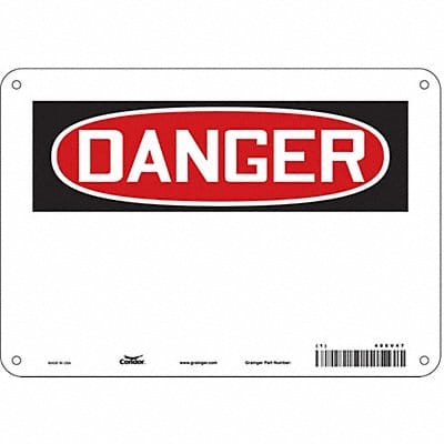 Safety Sign 7 in x 10 in Aluminum