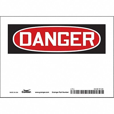 Safety Sign 5 inx7 in Vinyl