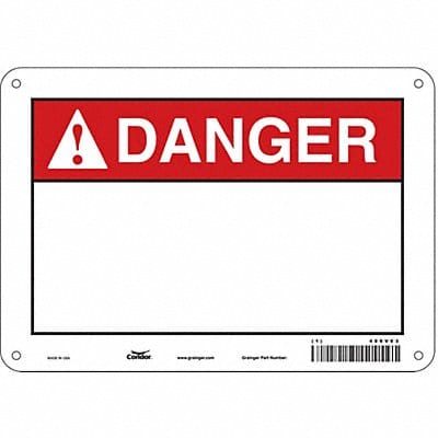 Safety Sign 7 in x 10 in Aluminum