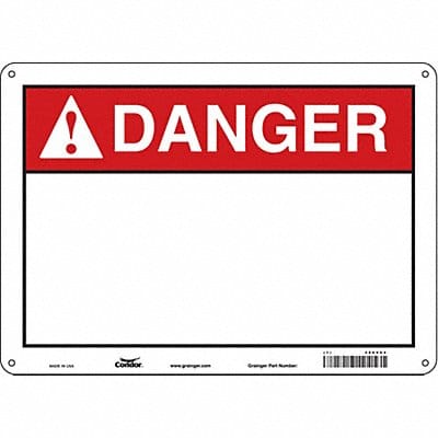 Safety Sign 10 inx14 in Aluminum