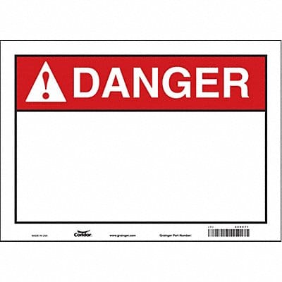 Safety Sign 10 inx14 in Vinyl