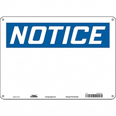 Safety Sign 10 inx14 in Polyethylene