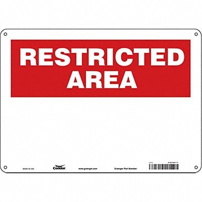 Safety Sign 10 inx14 in Aluminum