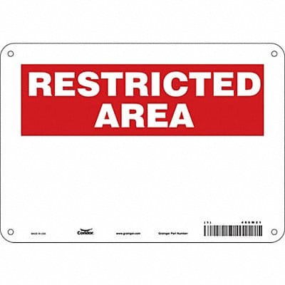 Safety Sign 7 inx10 in Polyethylene