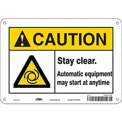 Safety Sign 7 in x 10 in Aluminum