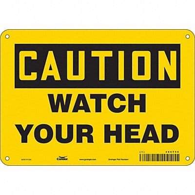 Safety Sign 7 inx10 in Polyethylene