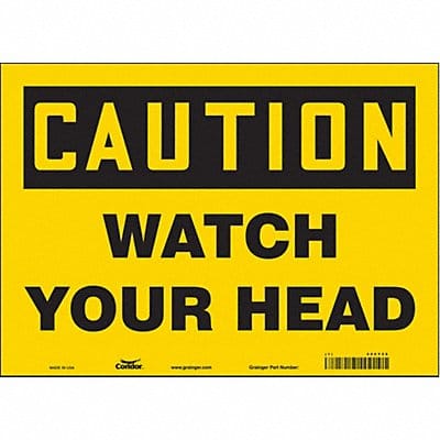 Safety Sign 10 in x 14 in Vinyl