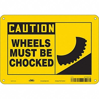 Safety Sign 7 in x 10 in Aluminum