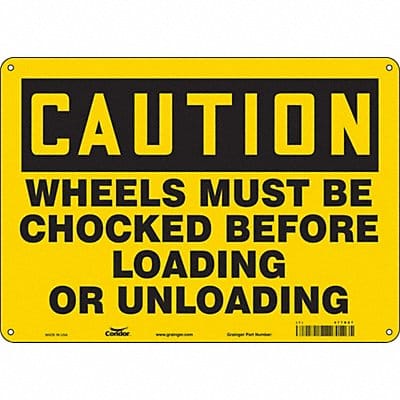 Safety Sign 10 inx14 in Aluminum