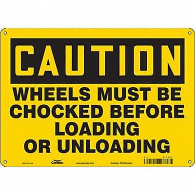 Safety Sign 10 in x 14 in Vinyl