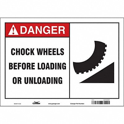 Safety Sign 10 in x 14 in Vinyl