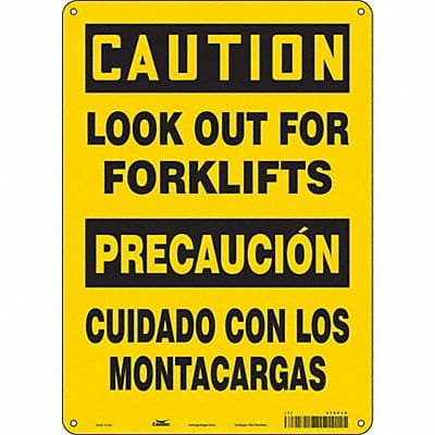 Safety Sign 14 inx10 in Polyethylene