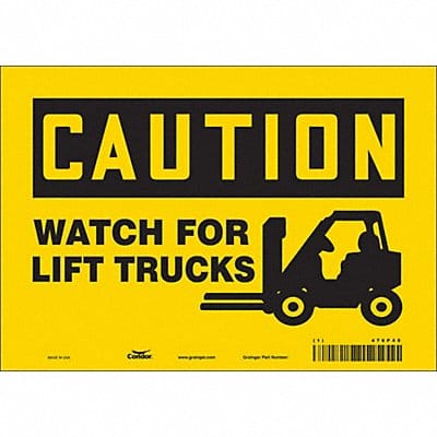 J6972 Safety Sign 7 inx10 in Vinyl