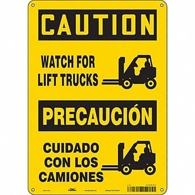 Safety Sign 14 inx10 in Polyethylene