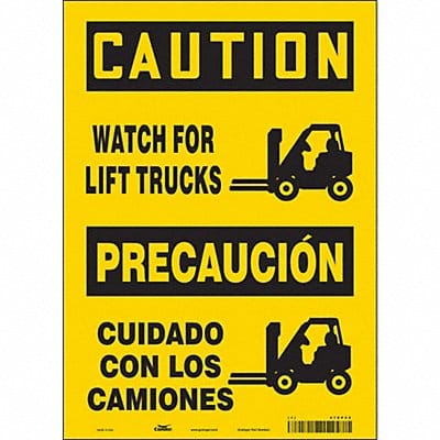 Safety Sign 14 inx10 in Vinyl