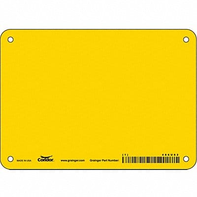 Safety Sign 5 inx7 in Polyethylene