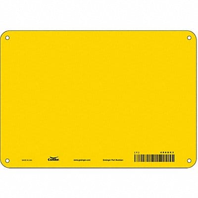 Safety Sign 7 inx10 in Polyethylene