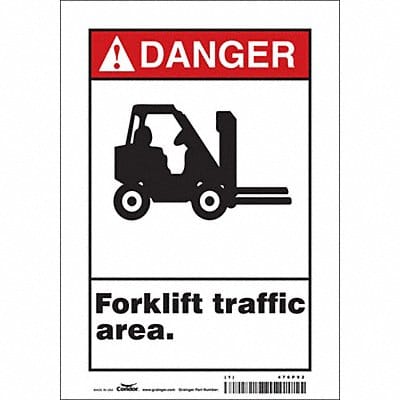 Safety Sign 10 inx7 in Vinyl