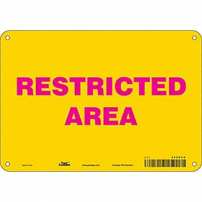 Safety Sign 7 in x 10 in Aluminum