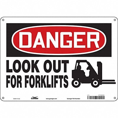 Safety Sign 10 inx14 in Aluminum