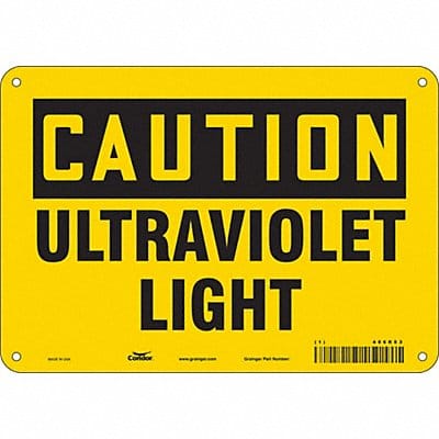 Safety Sign 7 in x 10 in Aluminum