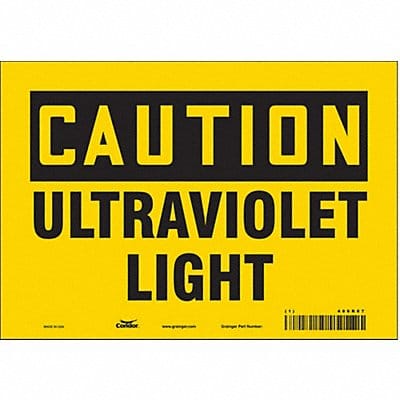 Safety Sign 7 inx10 in Vinyl