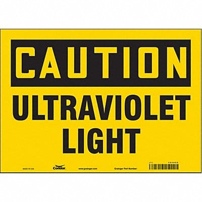 Safety Sign 10 in x 14 in Vinyl