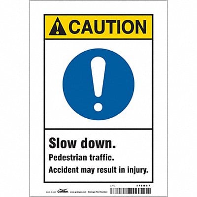 Safety Sign 10 inx7 in Vinyl