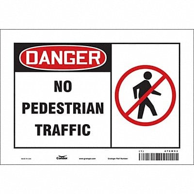 Safety Sign 7 inx10 in Vinyl