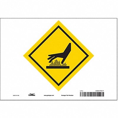 Safety Sign 7 in x 10 in Vinyl