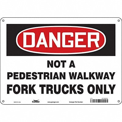 Safety Sign 10 inx14 in Aluminum