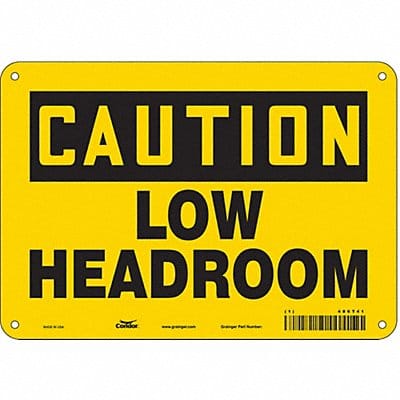 Safety Sign 7 in x 10 in Aluminum