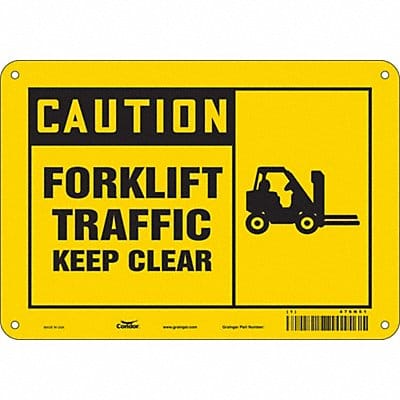 Safety Sign 7 in x 10 in Aluminum