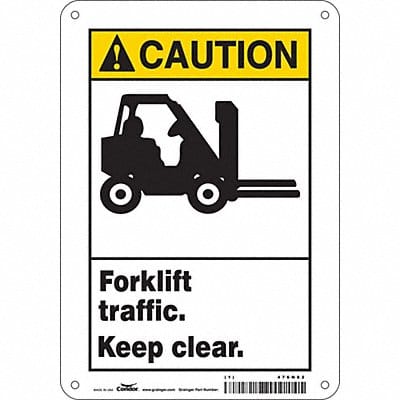 Safety Sign 10 inx7 in Aluminum