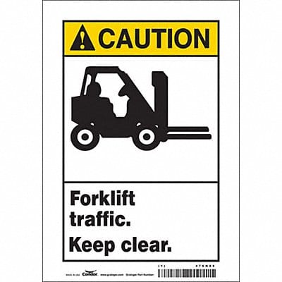 Safety Sign 10 in x 7 in Vinyl