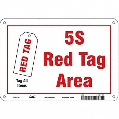 Safety Sign 7 in x 10 in Aluminum