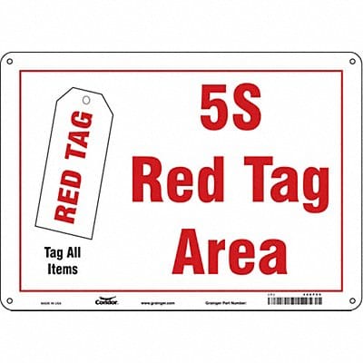 Safety Sign 10 in x 14 in Aluminum