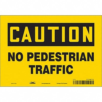 Safety Sign 7 inx10 in Vinyl