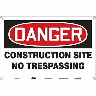 Safety Sign 24 in x 36 in Aluminum