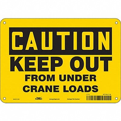 Safety Sign 7 in x 10 in Aluminum