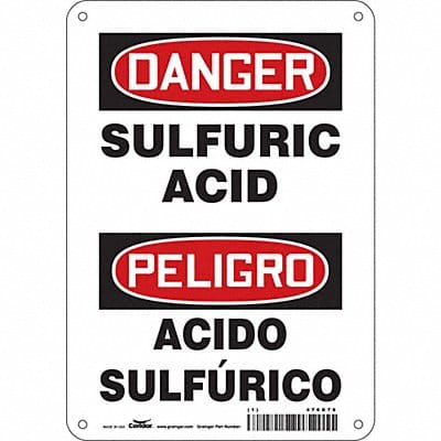 Safety Sign 10 in x 7 in Aluminum