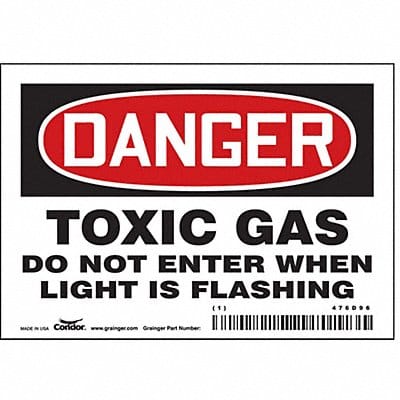 Safety Sign 3.5in x 5in Vinyl