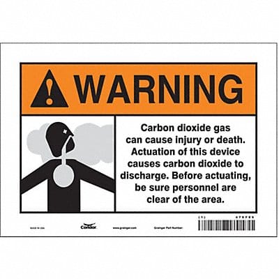 Safety Sign 7 in x 10 in Vinyl