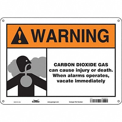 Safety Sign 10 inx14 in Polyethylene