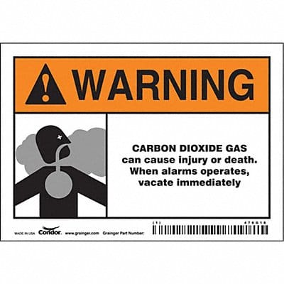 Safety Sign 3 1/2 inx5 in Vinyl