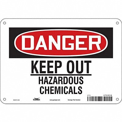 Safety Sign 7 in x 10 in Aluminum