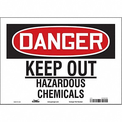 Safety Sign 10 inx14 in Vinyl