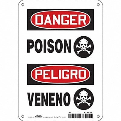 Safety Sign 10 inx7 in Aluminum