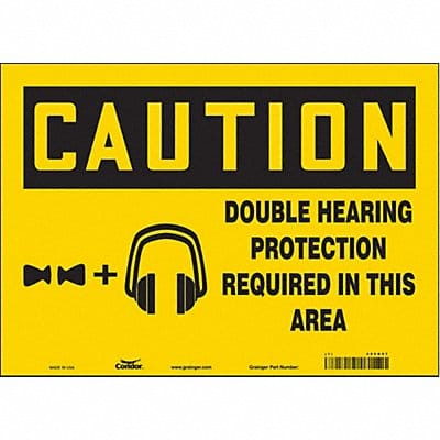 Safety Sign 10 inx14 in Vinyl